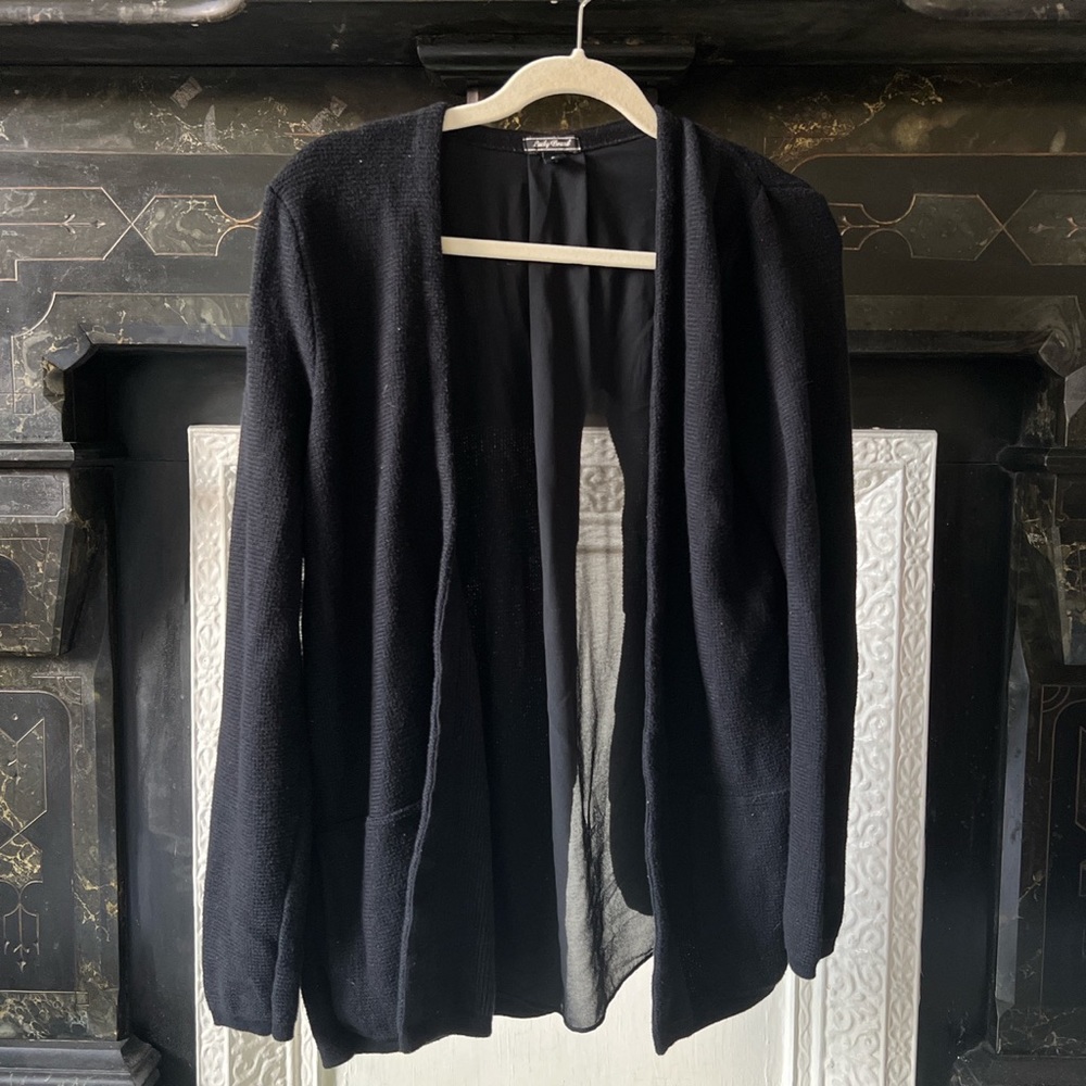 Lucky Brand Black Open Faced Cardigan Sweater 🫶🏼